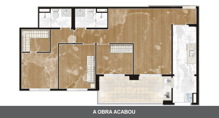 A obra acabou